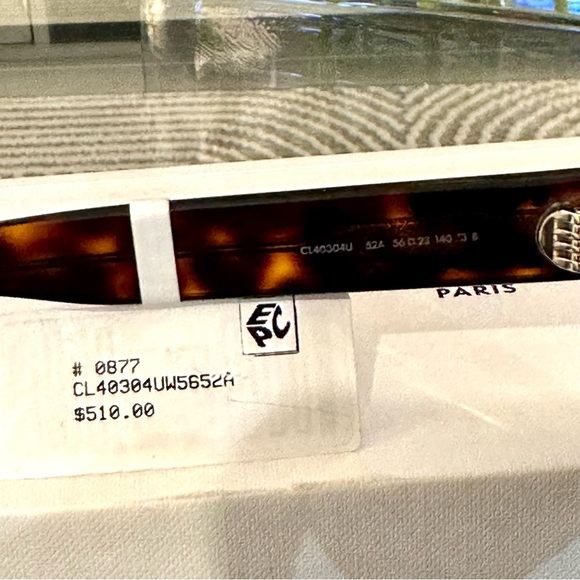 New! CELINE Triomphe 56mm Square Sunglasses - Havana Brown - Picture 6 of 6